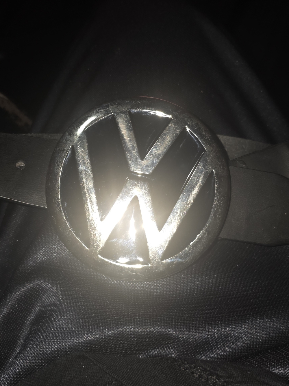 Volkswagen Logo Belt Buckle - Silver